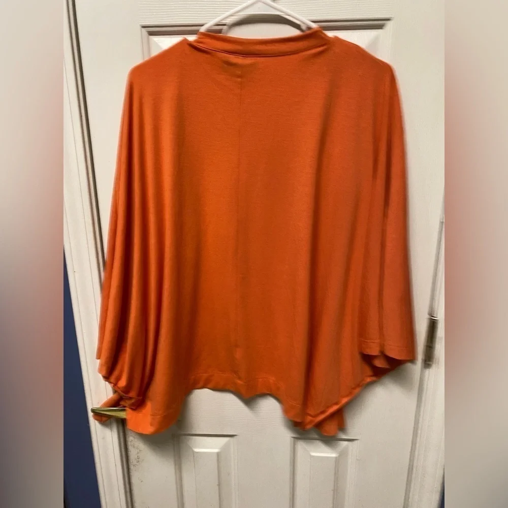 SERENA WILLIAMS Signature Statement S Butterfly Sleeve Orange Drape or Jacket